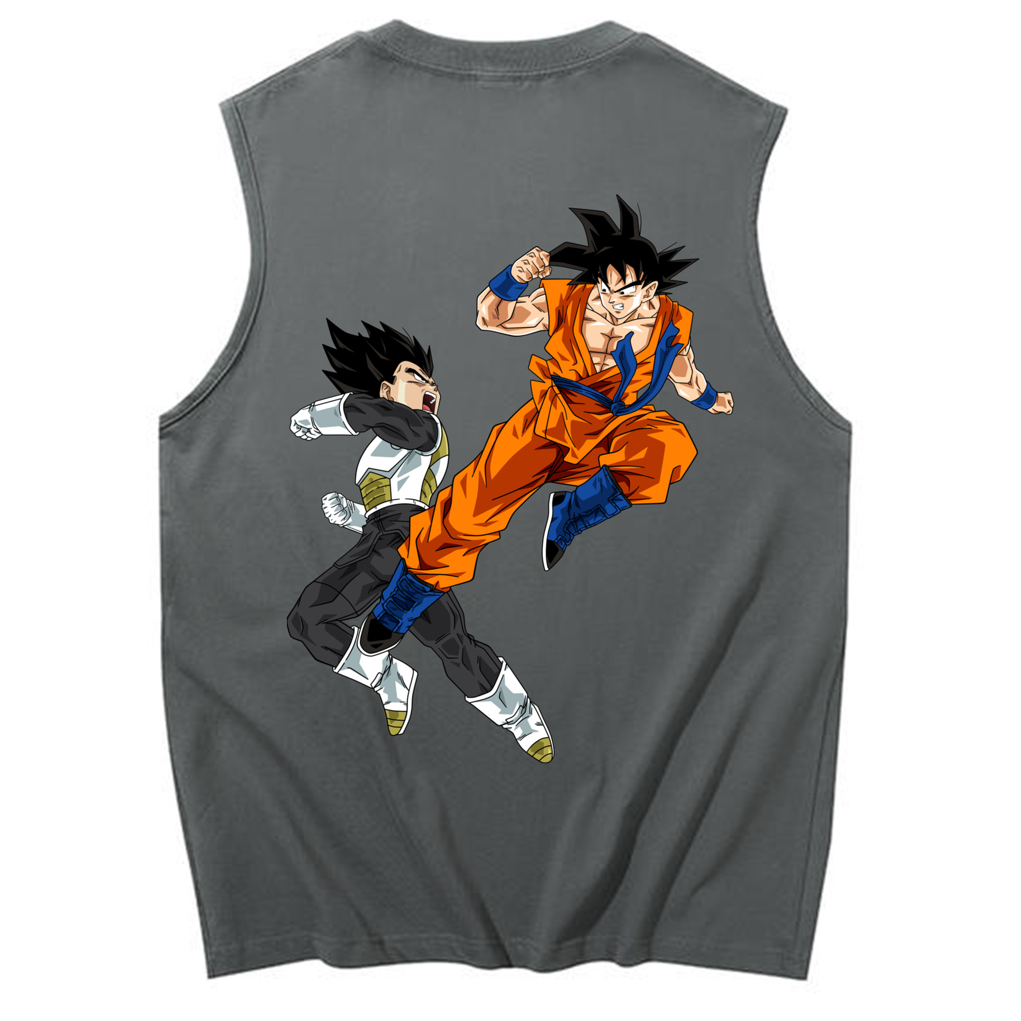（画像用） ドラゴンボール 孫悟空（そん ごくう）Son Goku カカロット DRAGON BALL Kakarotto コットン100％タンクトップ（背面プリント）